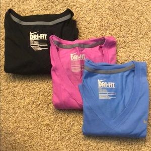Lot of Three Nike Dri Fit Tees